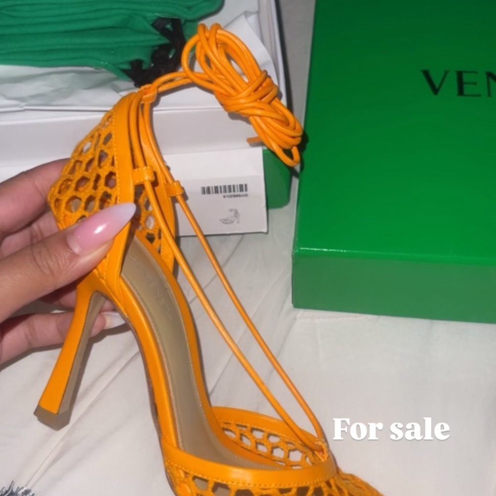 Bottega Veneta Orange Heels